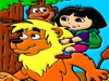Dora color painting game